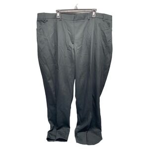 Oobe Women's Size 32/33 Gray Dress Slacks Work Pants Elastic Waist